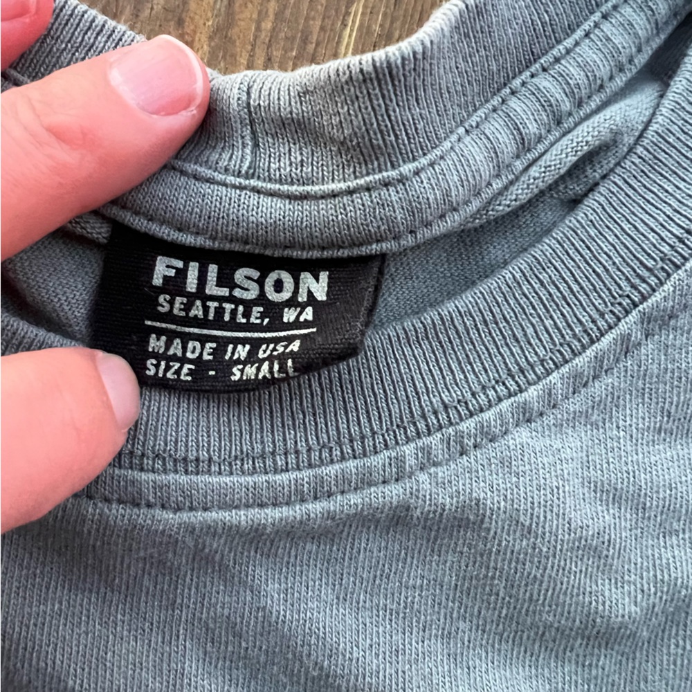 Filson pocket T womens sage green small